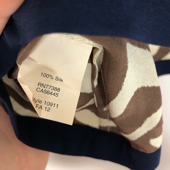 J. Crew 100% Silk Zebra Top - Picture 5 of 5